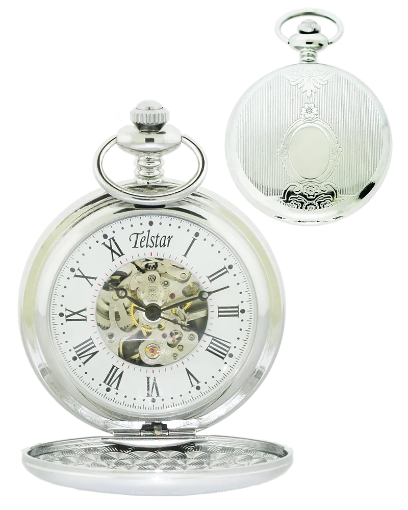 Telstar P9023 CSW mechanical full hunter pocket watch 36459