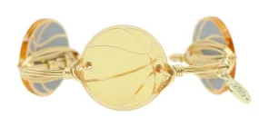 The Gold Basketball Bangle Bracelet