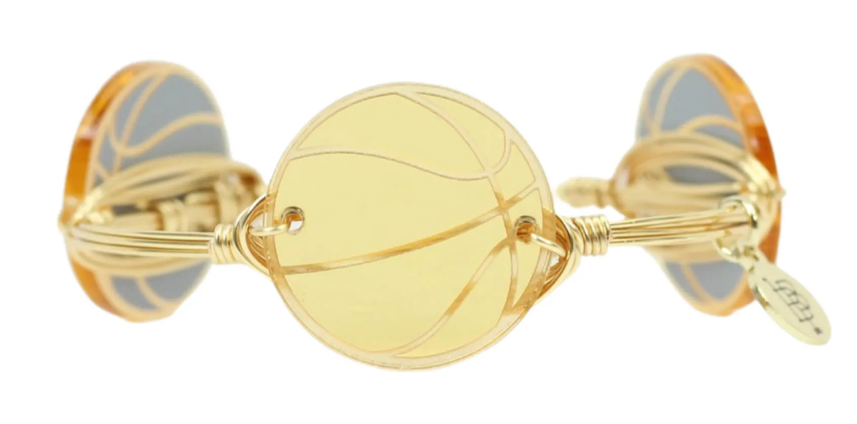 The Gold Basketball Bangle Bracelet