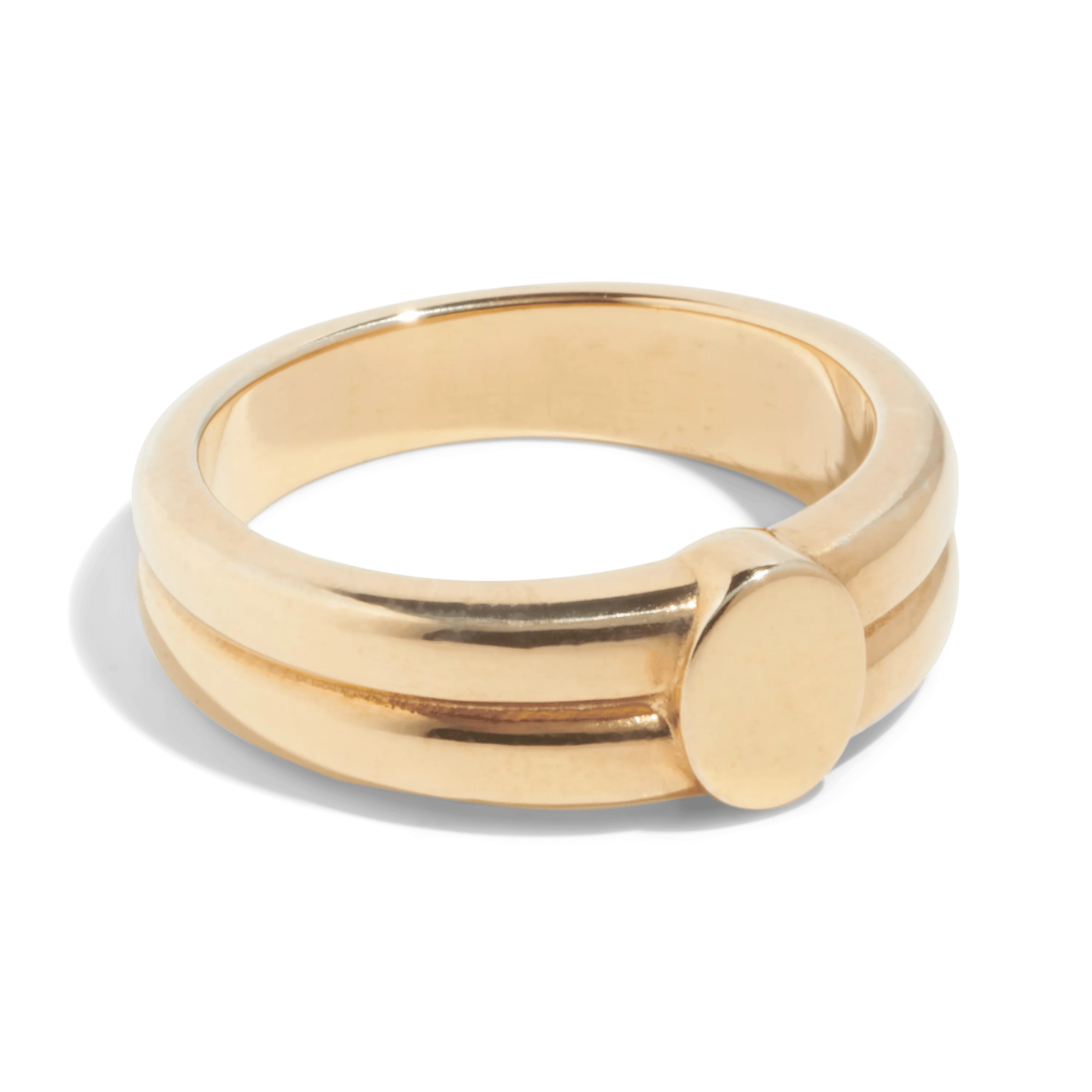 THE HARLOW RING - Solid 14k yellow gold