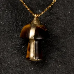 The Magical Mushroom Necklace (24k Gold Plated)