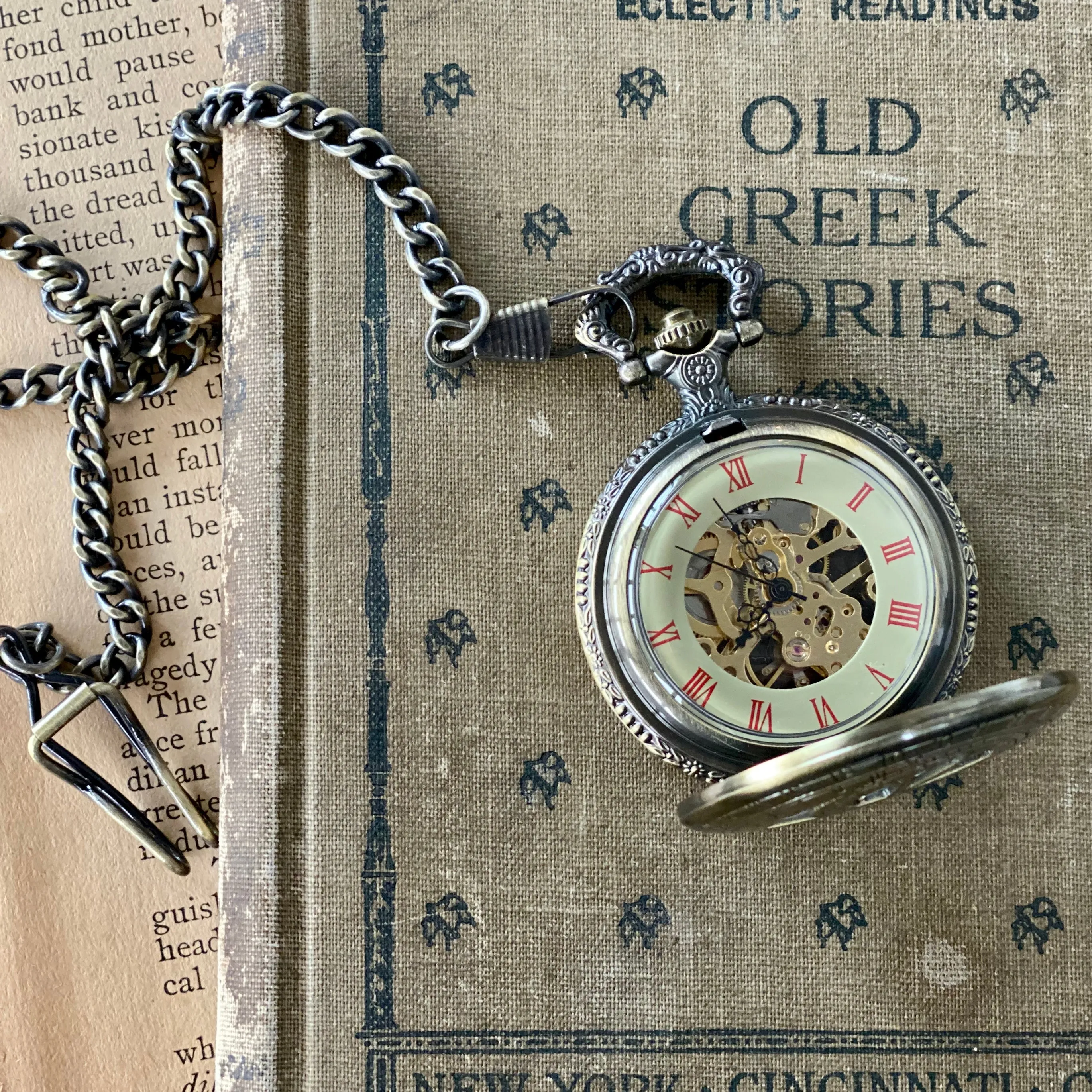 Time Lord Mechanical Pocket Watch - Pocket Chain or Necklace