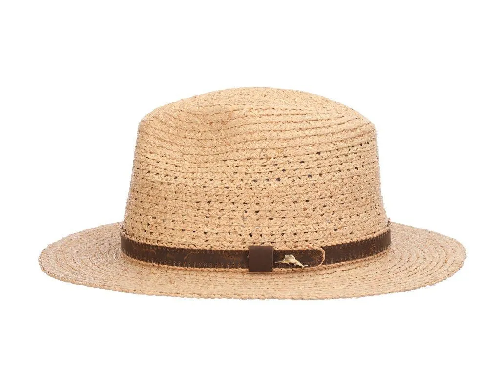 Tommy Bahama Inagua Raffia Braid Safari Fedora Hat