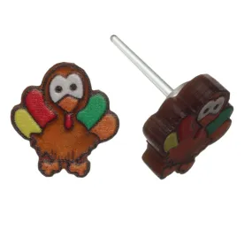 Turkey Studs Hypoallergenic Earrings for Sensitive Ears Made with Plastic Posts