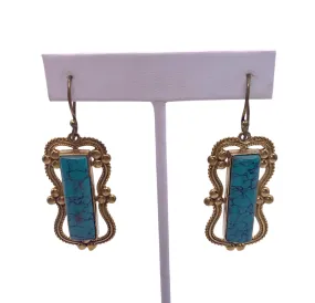 Turquoise Deco Earrings