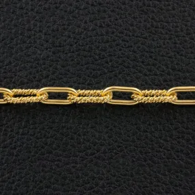 Twist & Plain Oval Link Chain