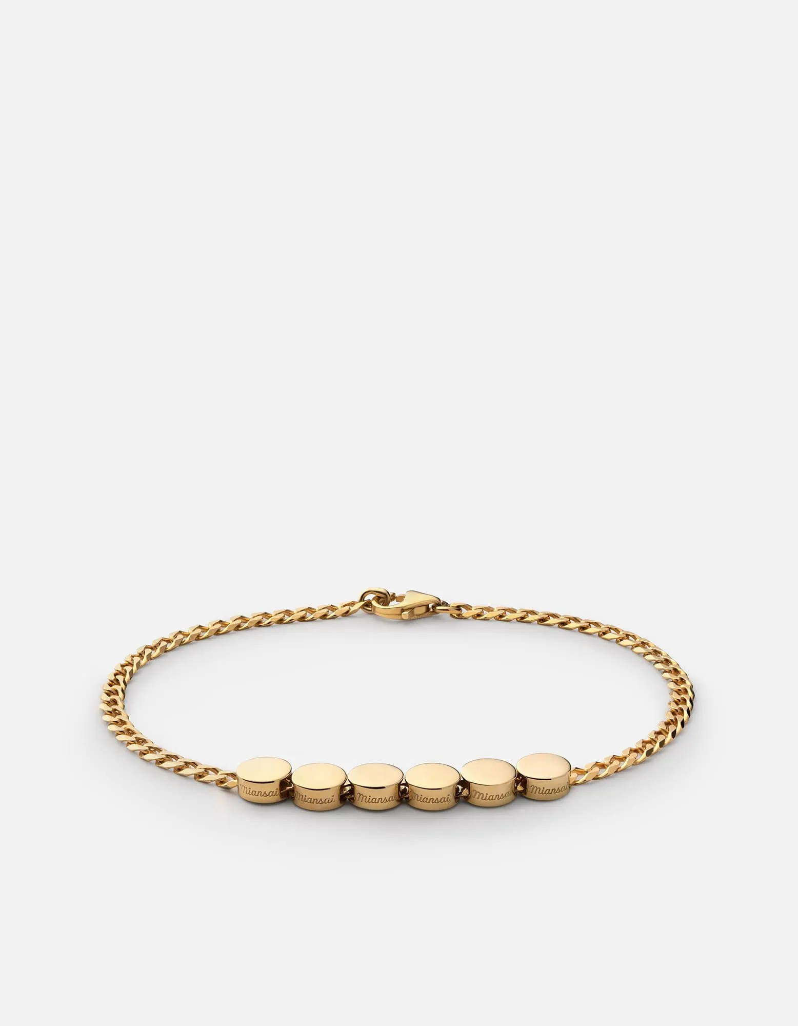 Type Chain Bracelet, Gold Vermeil