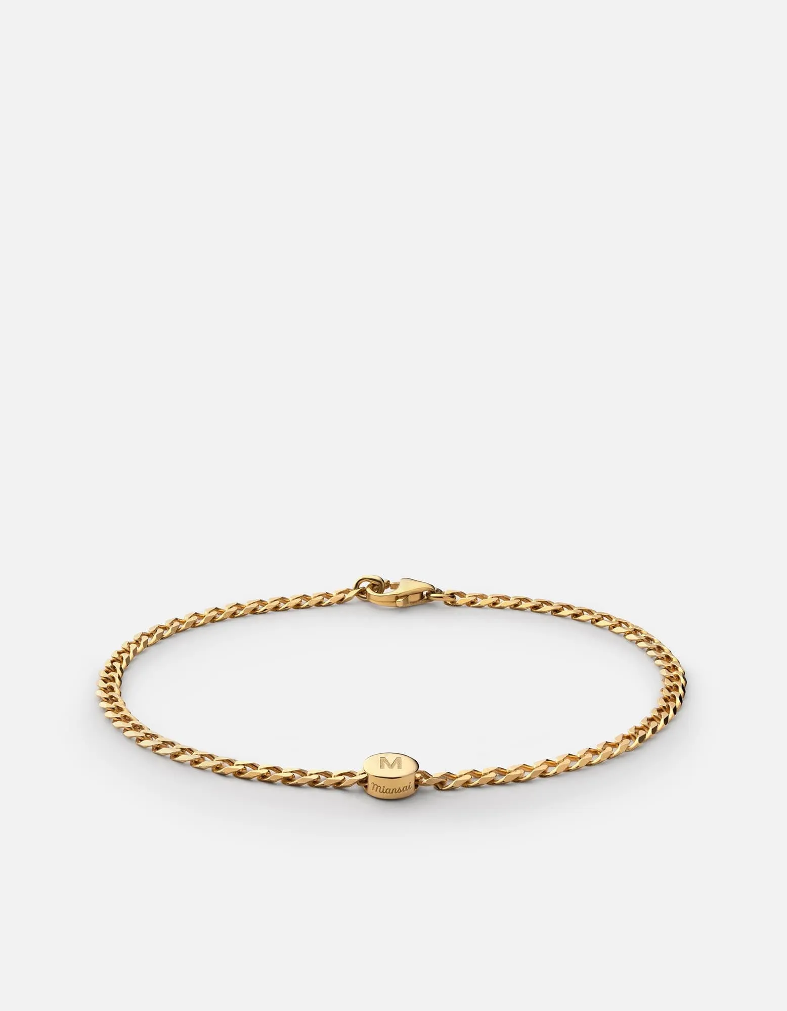 Type Chain Bracelet, Gold Vermeil