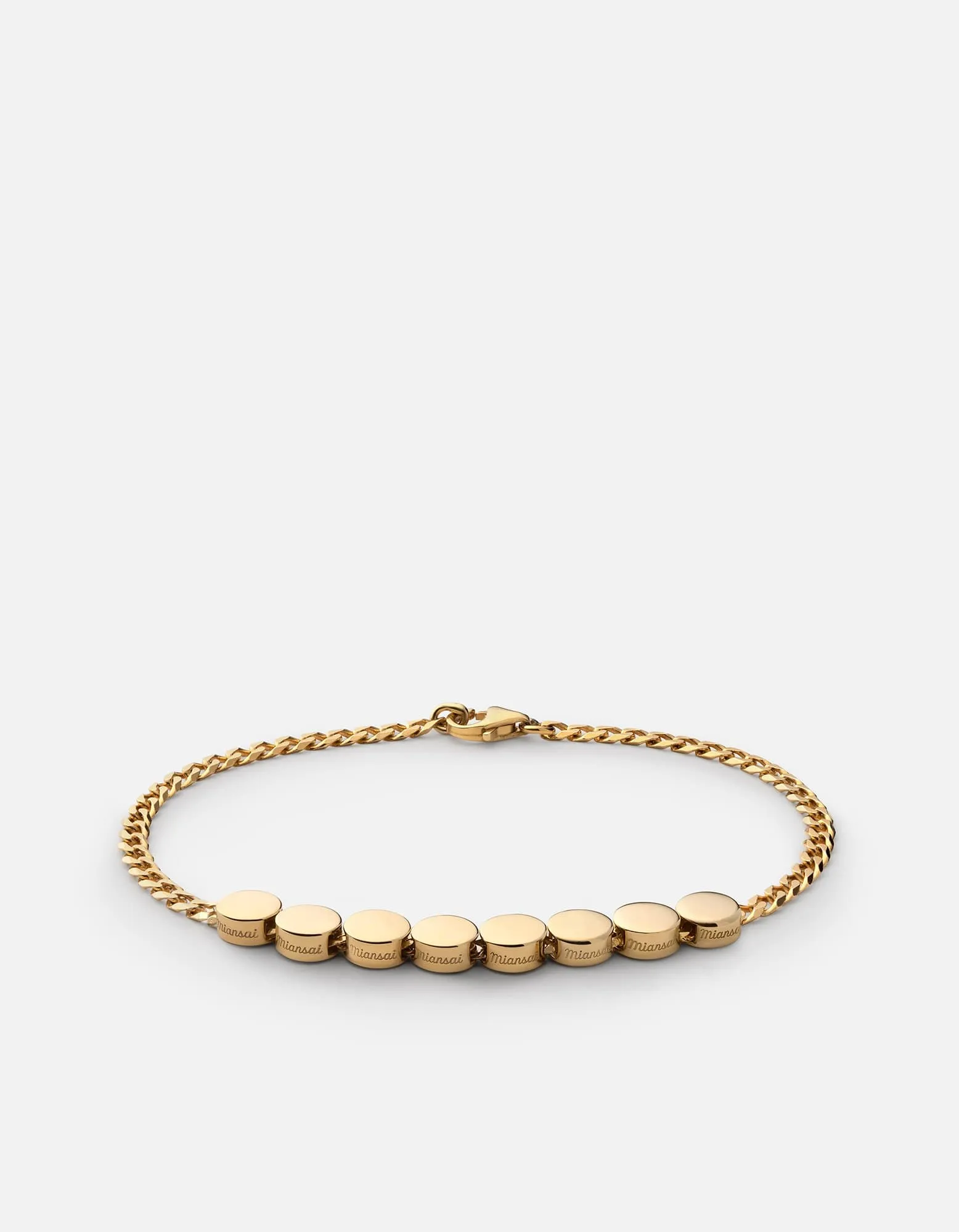 Type Chain Bracelet, Gold Vermeil