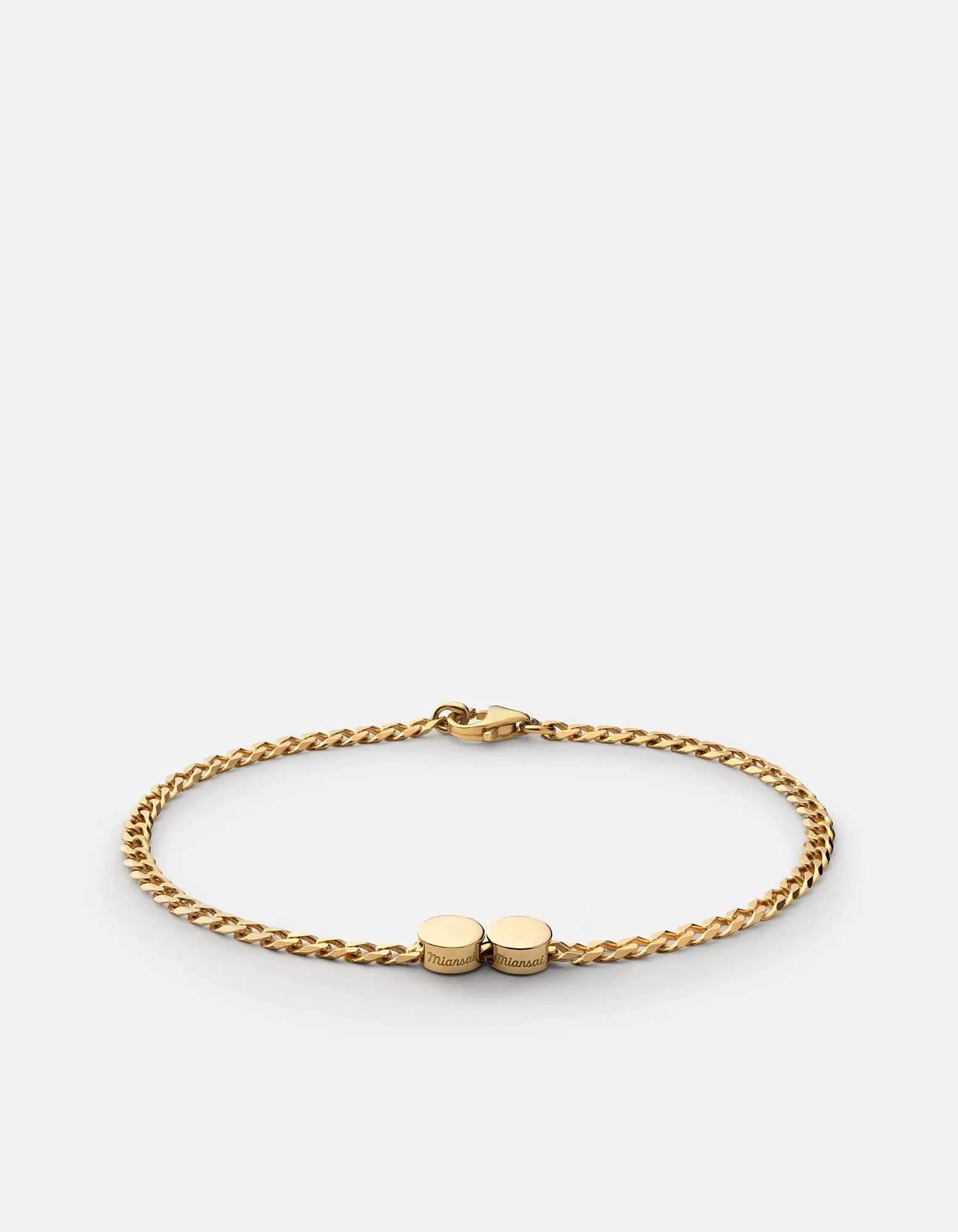 Type Chain Bracelet, Gold Vermeil