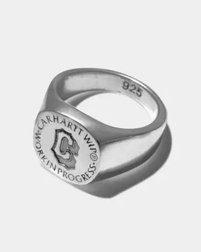 Varsity Signet Ring | Silver