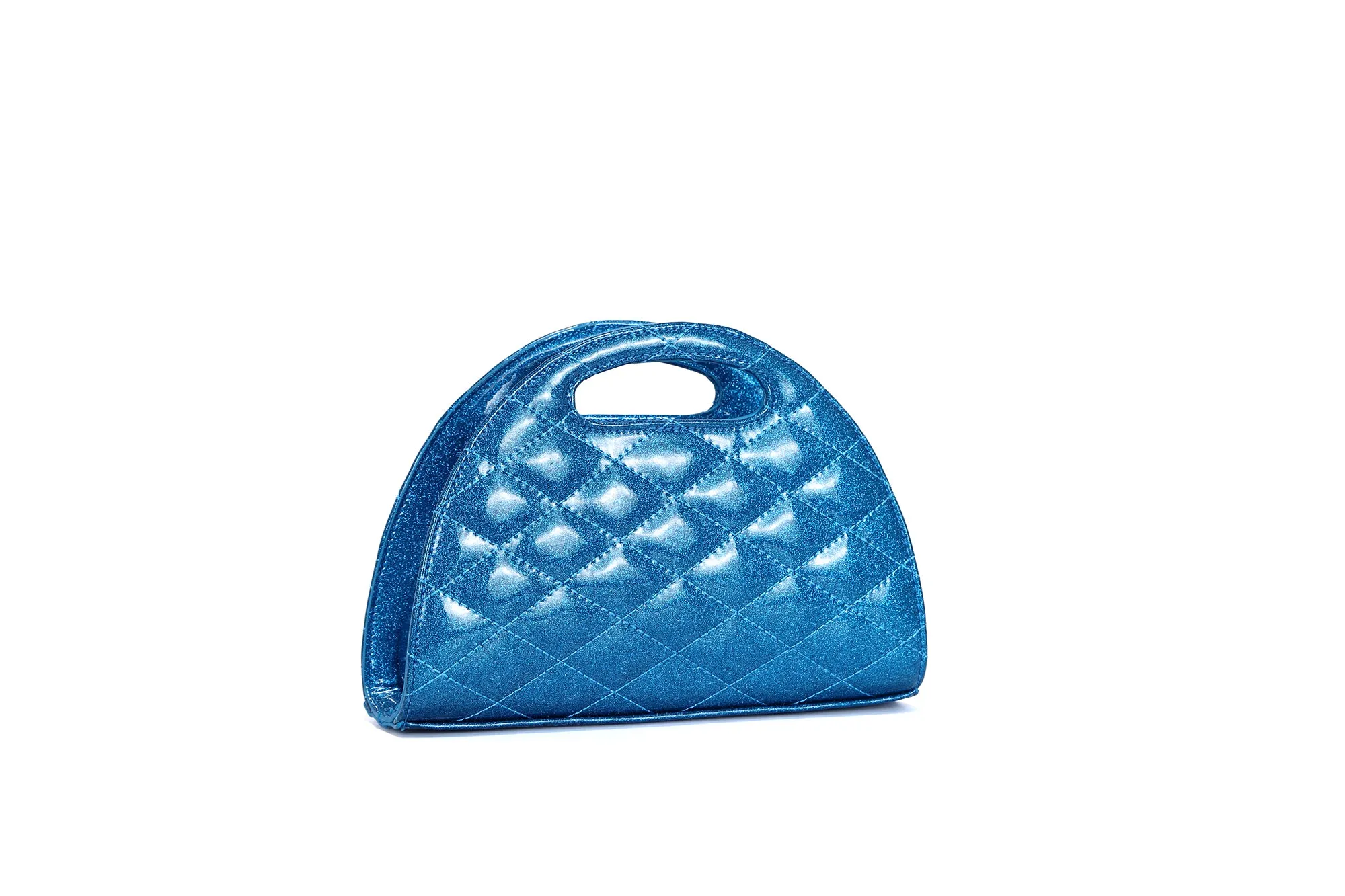 Villain Blue Sparkle - Half Moon Tiny Tote