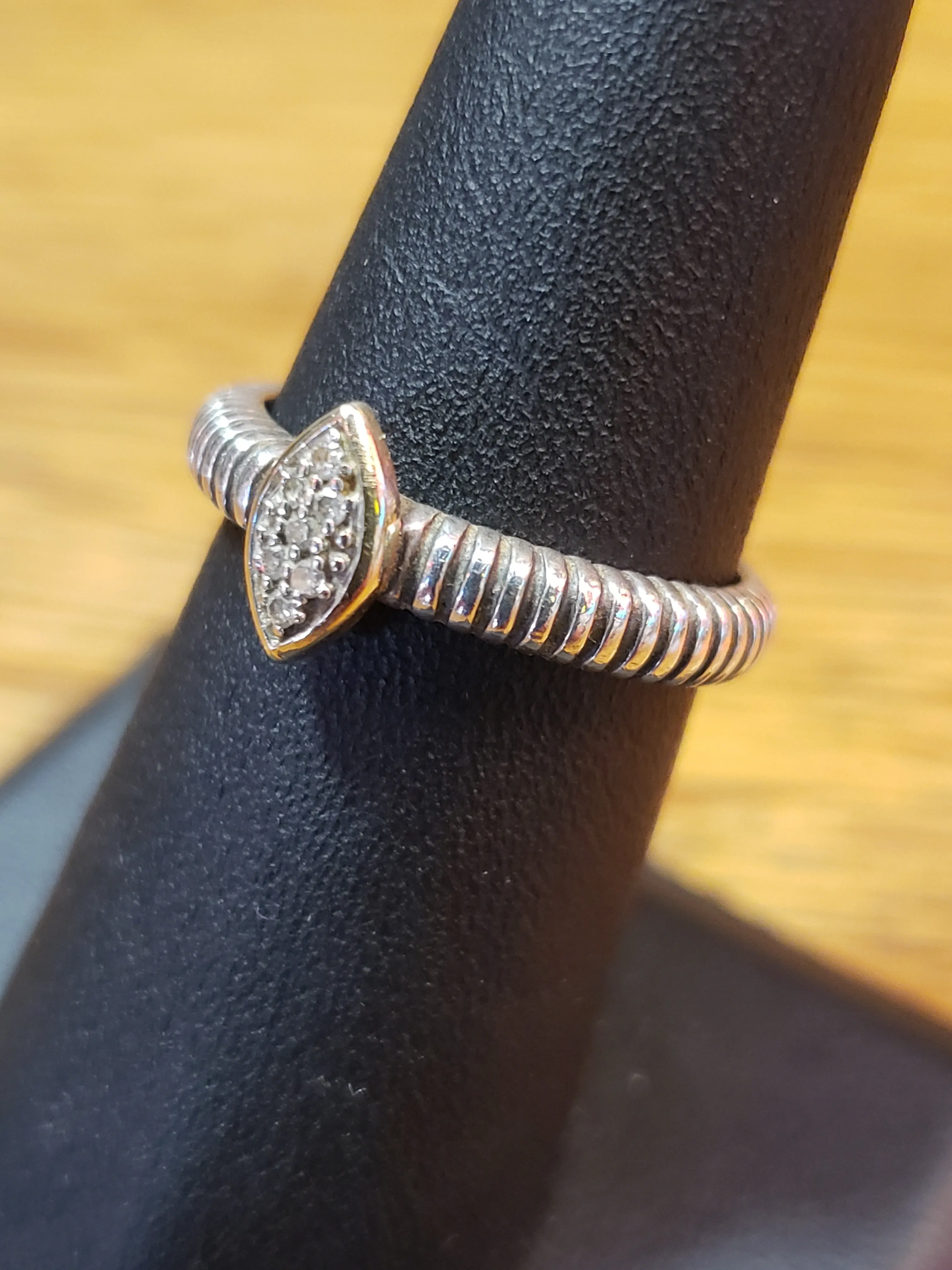 Vintage 14K and Sterling ring size 6.5