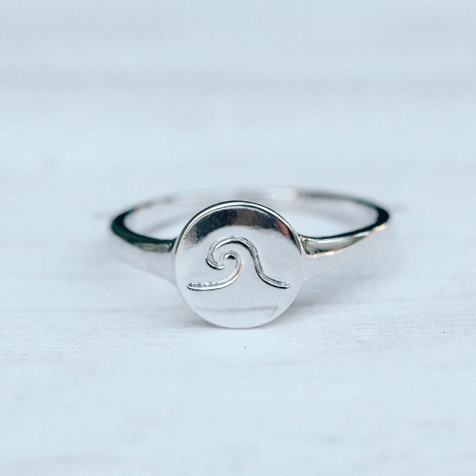 Wave Coin Ring