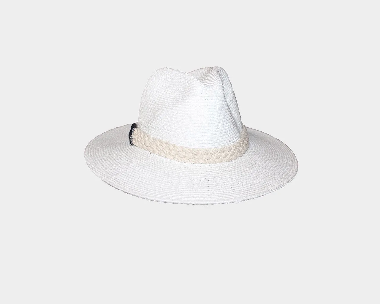 White Panama Style Hat - The Ibiza