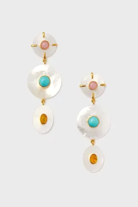 White Tropic Pearl Earrings