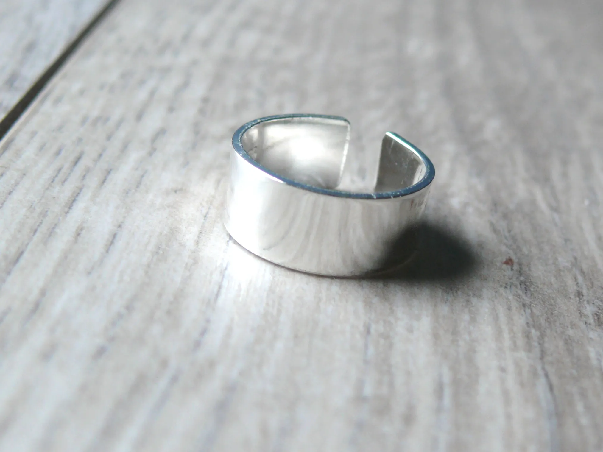 Wide Sterling Silver Toe Ring