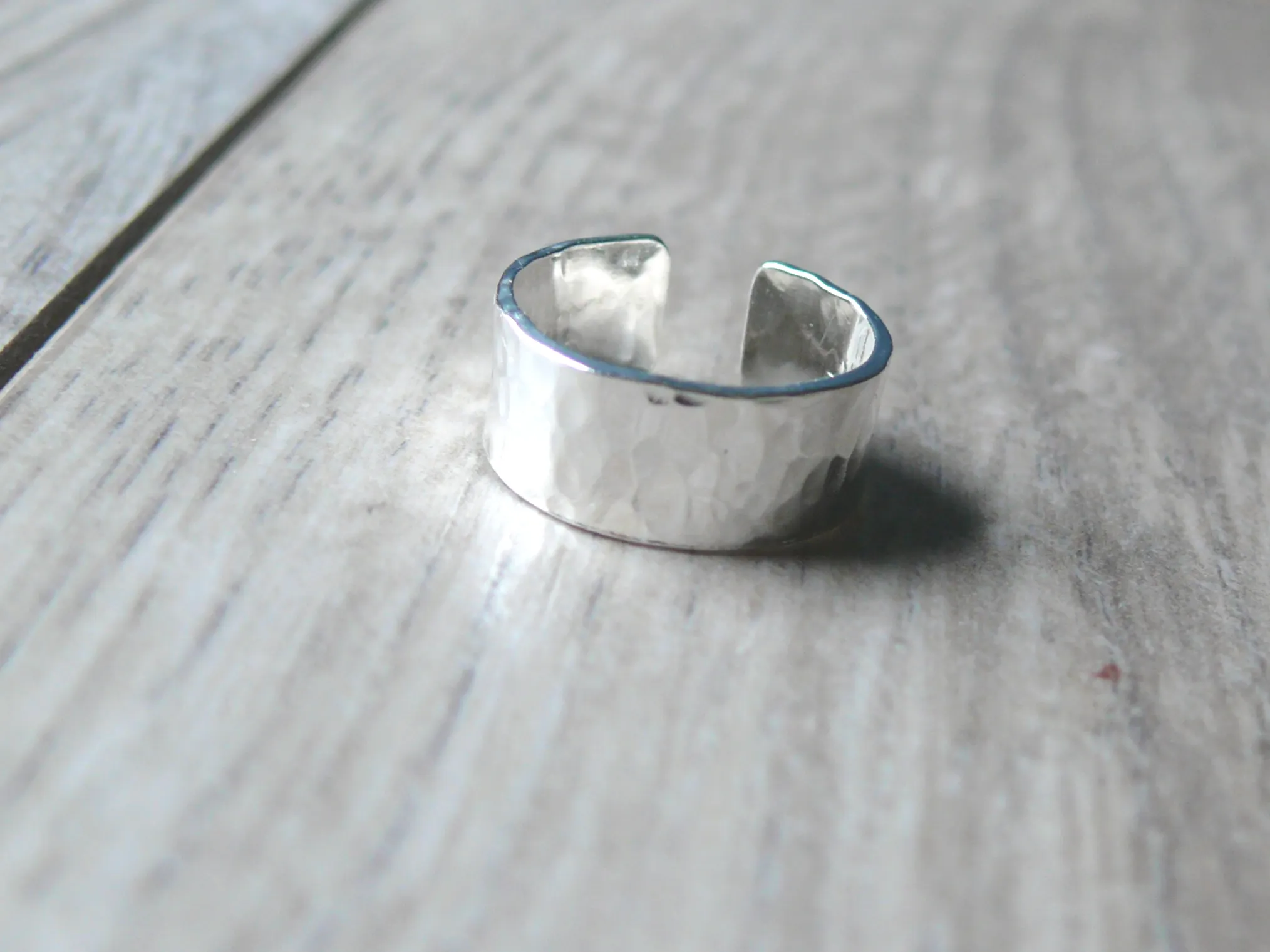 Wide Sterling Silver Toe Ring