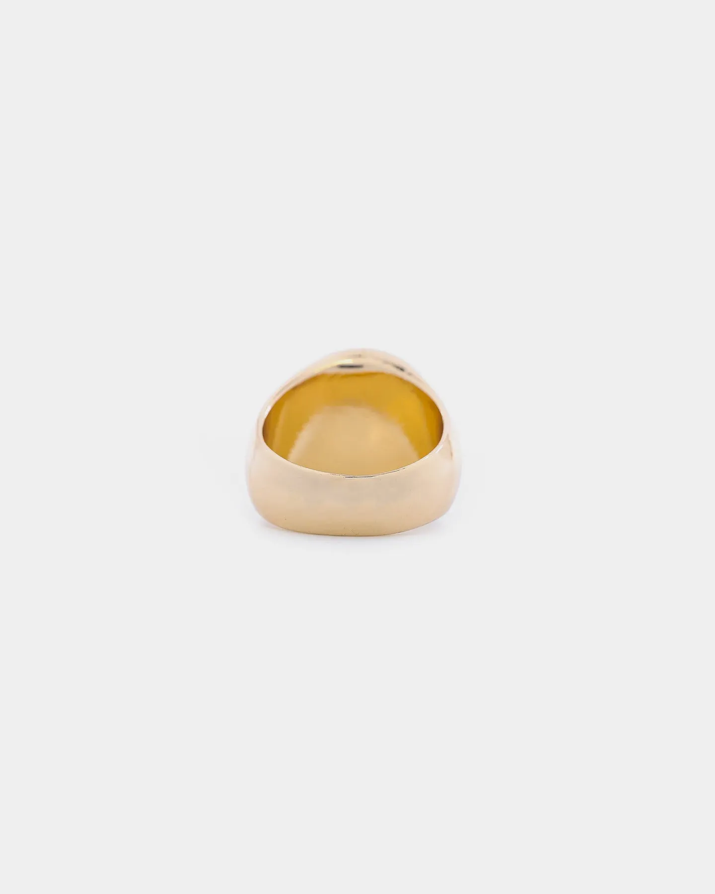 Wild For The Weekend Baller Basketball Signet Ring (Medium) Gold