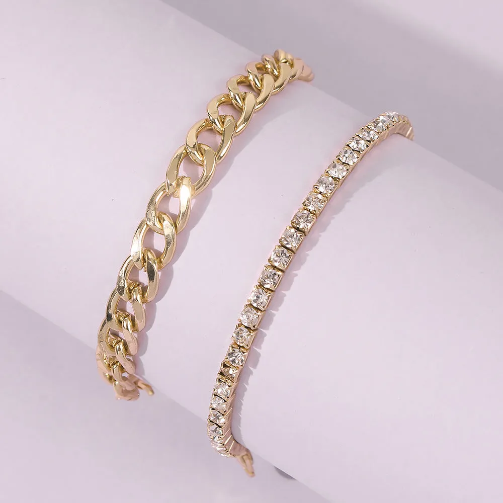 Women's Exaggerated Alloy Chain Bracelet