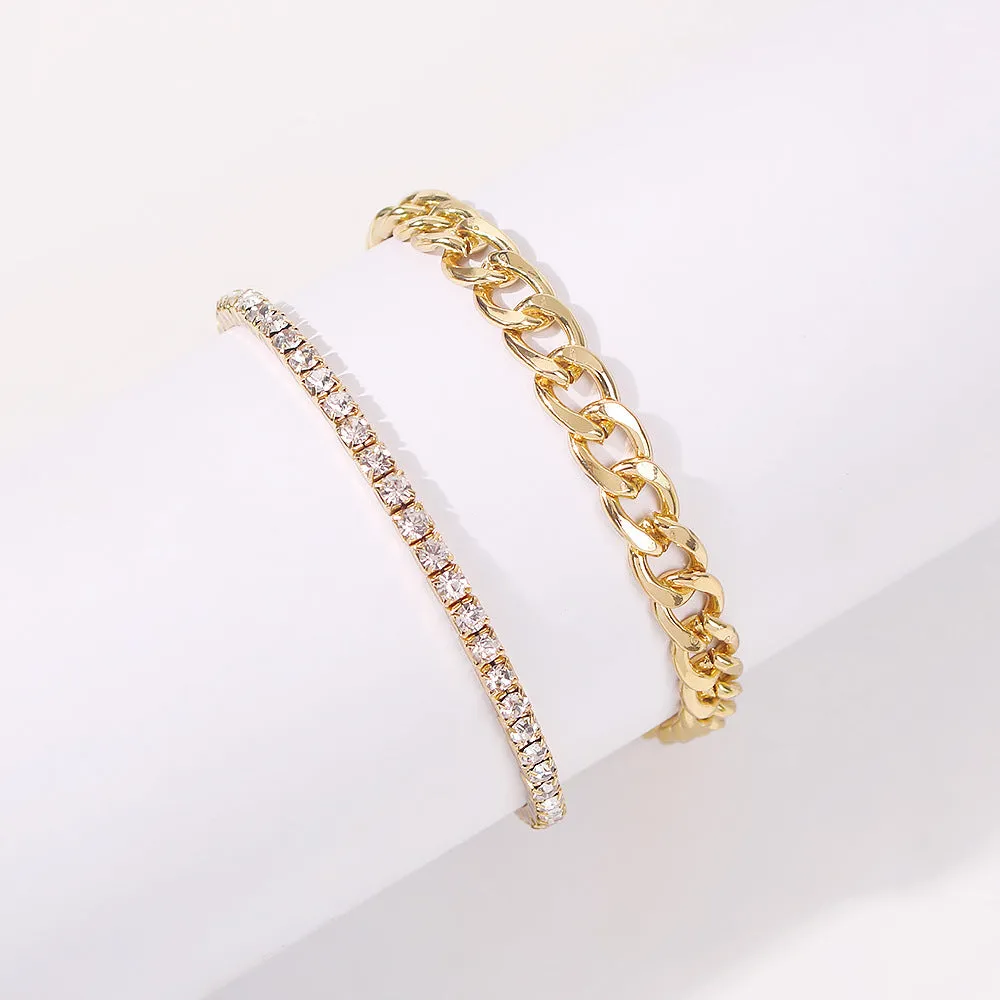 Women's Exaggerated Alloy Chain Bracelet