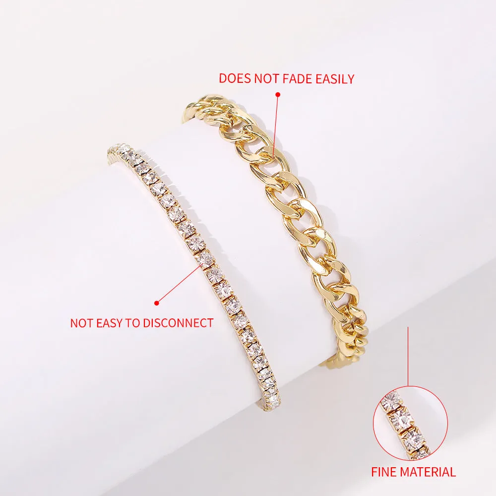 Women's Exaggerated Alloy Chain Bracelet